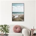 Picture of Beach Boat _GroupedProduct_Rectangle_Portrait_Photography _GroupedProduct_Rectangle_Portrait_Canvas_Framed_