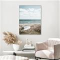 Picture of Beach Boat _GroupedProduct_Rectangle_Portrait_Photography _GroupedProduct_Rectangle_Portrait_Canvas_Framed_