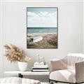Picture of Beach Boat _GroupedProduct_Rectangle_Portrait_Photography _GroupedProduct_Rectangle_Portrait_Canvas_Framed_