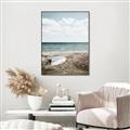 Picture of Beach Boat _GroupedProduct_Rectangle_Portrait_Photography _GroupedProduct_Rectangle_Portrait_Canvas_Framed_