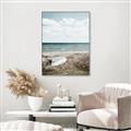 Picture of Beach Boat _GroupedProduct_Rectangle_Portrait_Photography _GroupedProduct_Rectangle_Portrait_Canvas_Framed_