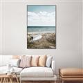 Picture of Beach Boat _GroupedProduct_Rectangle_Portrait_Photography _GroupedProduct_Rectangle_Portrait_Canvas_Framed_