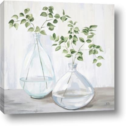 Picture of Green stem clear vase