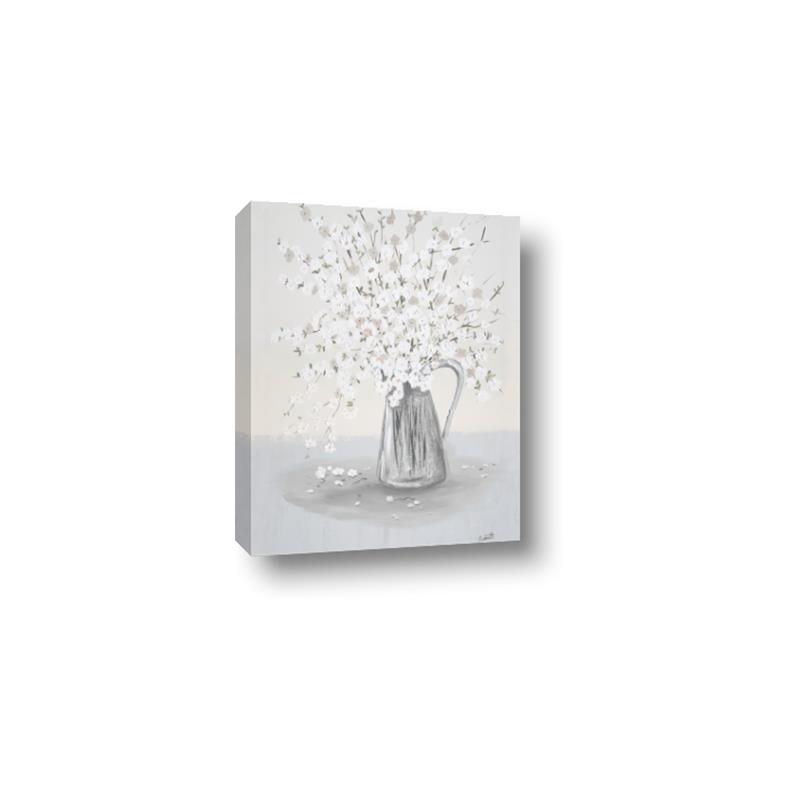 Picture of White Pretty Flower  Neutral _GroupedProduct_Rectangle_Portrait_Canvas_