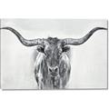 Picture of Painted Longhorn Bull _GroupedProduct_Rectangle_Landscape_Canvas_