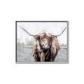 Picture of Bison _GroupedProduct_Rectangle_Landscape_Canvas_Framed_
