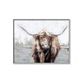 Picture of Bison _GroupedProduct_Rectangle_Landscape_Canvas_Framed_