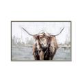 Picture of Bison _GroupedProduct_Rectangle_Landscape_Canvas_Framed_
