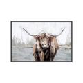 Picture of Bison _GroupedProduct_Rectangle_Landscape_Canvas_Framed_