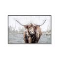 Picture of Bison _GroupedProduct_Rectangle_Landscape_Canvas_Framed_