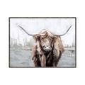 Picture of Bison _GroupedProduct_Rectangle_Landscape_Canvas_Framed_