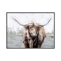 Picture of Bison _GroupedProduct_Rectangle_Landscape_Canvas_Framed_