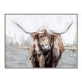 Picture of Bison _GroupedProduct_Rectangle_Landscape_Canvas_Framed_