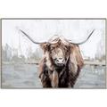 Picture of Bison _GroupedProduct_Rectangle_Landscape_Canvas_Framed_
