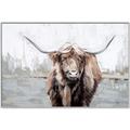Picture of Bison _GroupedProduct_Rectangle_Landscape_Canvas_Framed_