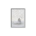Picture of White Pretty Flower  Neutral _GroupedProduct_Rectangle_Portrait_Canvas_Framed_