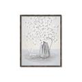 Picture of White Pretty Flower  Neutral _GroupedProduct_Rectangle_Portrait_Canvas_Framed_