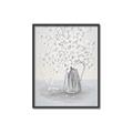 Picture of White Pretty Flower  Neutral _GroupedProduct_Rectangle_Portrait_Canvas_Framed_