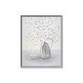 Picture of White Pretty Flower  Neutral _GroupedProduct_Rectangle_Portrait_Canvas_Framed_