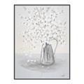 Picture of White Pretty Flower  Neutral _GroupedProduct_Rectangle_Portrait_Canvas_Framed_