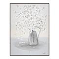Picture of White Pretty Flower  Neutral _GroupedProduct_Rectangle_Portrait_Canvas_Framed_