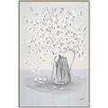 Picture of White Pretty Flower  Neutral _GroupedProduct_Rectangle_Portrait_Canvas_Framed_