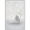 Picture of White Pretty Flower  Neutral _GroupedProduct_Rectangle_Portrait_Canvas_Framed_