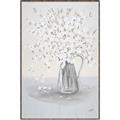Picture of White Pretty Flower  Neutral _GroupedProduct_Rectangle_Portrait_Canvas_Framed_