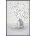 Picture of White Pretty Flower  Neutral _GroupedProduct_Rectangle_Portrait_Canvas_Framed_