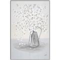 Picture of White Pretty Flower  Neutral _GroupedProduct_Rectangle_Portrait_Canvas_Framed_