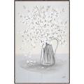 Picture of White Pretty Flower  Neutral _GroupedProduct_Rectangle_Portrait_Canvas_Framed_
