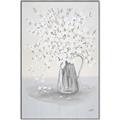 Picture of White Pretty Flower  Neutral _GroupedProduct_Rectangle_Portrait_Canvas_Framed_