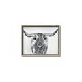 Picture of Painted Longhorn Bull _GroupedProduct_Rectangle_Landscape_Canvas_Framed_