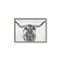 Picture of Painted Longhorn Bull _GroupedProduct_Rectangle_Landscape_Canvas_Framed_