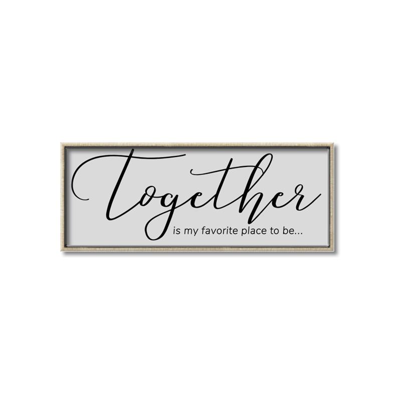 Picture of Together Neutral  _GroupedProduct_Panel_Landscape_Canvas_Framed_