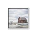 Picture of Old Brown Barn I  _GroupedProduct_Square_Canvas_Framed_