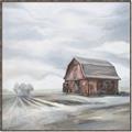 Picture of Old Brown Barn I  _GroupedProduct_Square_Canvas_Framed_