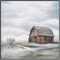 Picture of Old Brown Barn I  _GroupedProduct_Square_Canvas_Framed_