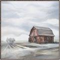 Picture of Old Brown Barn I  _GroupedProduct_Square_Canvas_Framed_