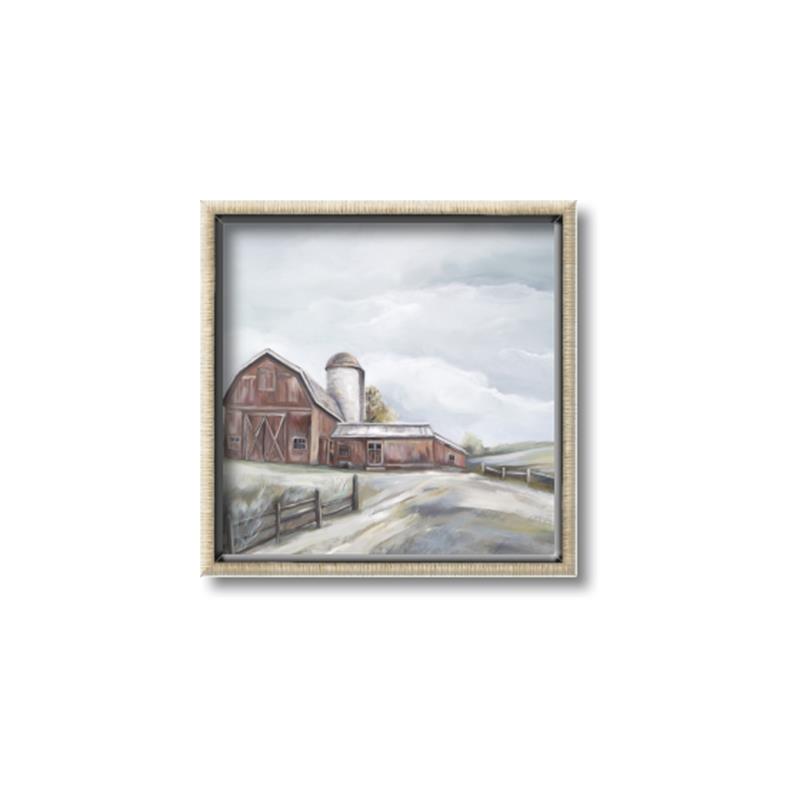 Picture of Old Brown Barn II  _GroupedProduct_Square_Canvas_Framed_