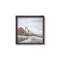 Picture of Old Brown Barn II  _GroupedProduct_Square_Canvas_Framed_