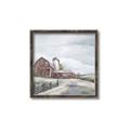 Picture of Old Brown Barn II  _GroupedProduct_Square_Canvas_Framed_
