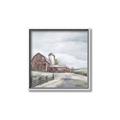 Picture of Old Brown Barn II  _GroupedProduct_Square_Canvas_Framed_