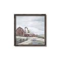 Picture of Old Brown Barn II  _GroupedProduct_Square_Canvas_Framed_