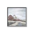 Picture of Old Brown Barn II  _GroupedProduct_Square_Canvas_Framed_