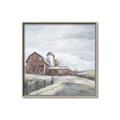 Picture of Old Brown Barn II  _GroupedProduct_Square_Canvas_Framed_