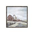 Picture of Old Brown Barn II  _GroupedProduct_Square_Canvas_Framed_