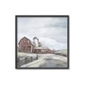 Picture of Old Brown Barn II  _GroupedProduct_Square_Canvas_Framed_