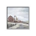 Picture of Old Brown Barn II  _GroupedProduct_Square_Canvas_Framed_