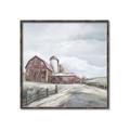 Picture of Old Brown Barn II  _GroupedProduct_Square_Canvas_Framed_